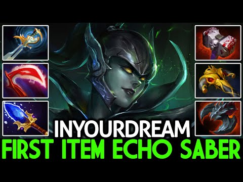 INYOURDREAM [Phantom Assassin] First item Echo Saber Aggressive Plays Dota 2