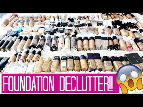 HUGE Foundation Declutter/Foundation Collection! 150 Foundations! Video