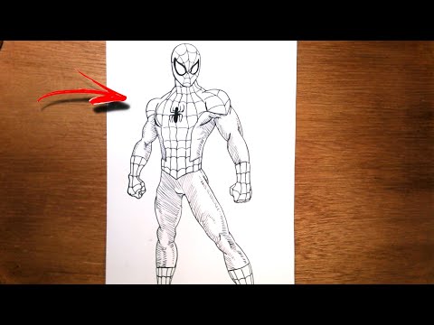 Aprenda a Desenhar O Homem Aranha PASSO A PASSO / How to draw spider man