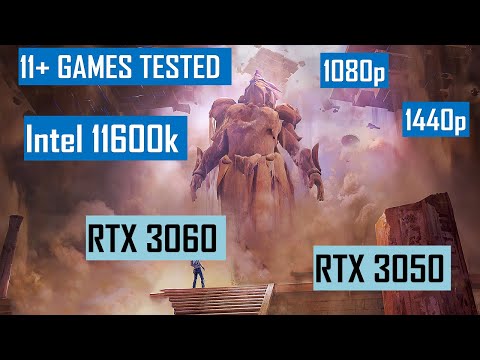 RTX 3060 vs 3050 Gaming Benchmark intel 11600K