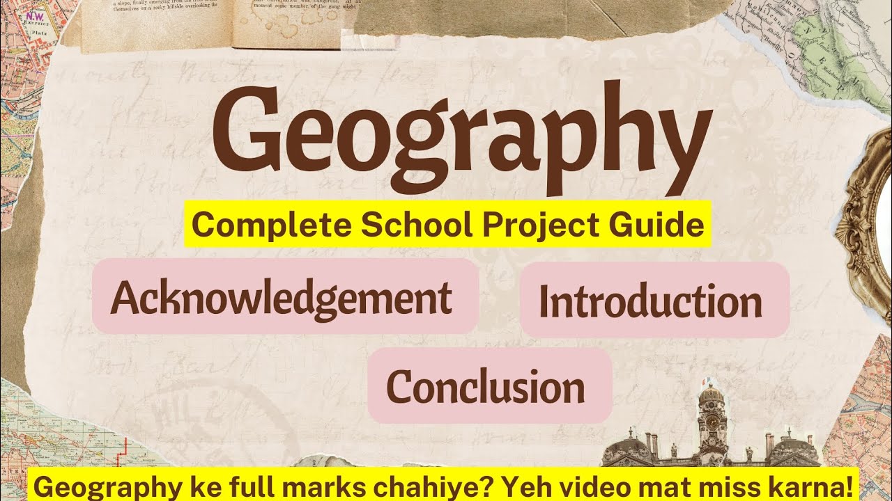 Geography Project Made Easy | Acknowledgement | Introduction | Conclusion #project #geography
