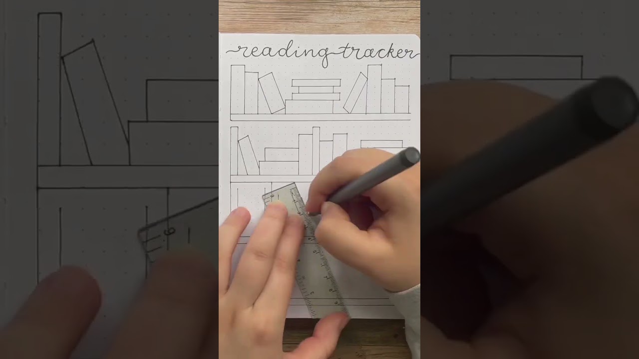 Bullet journal reading tracker📚🪴