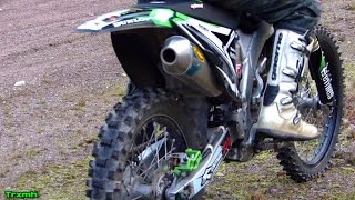 Kawasaki KX250F FMF MegaBomb Soundcheck & Test Ride