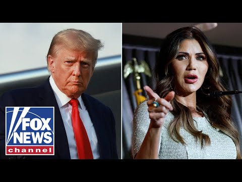 JUST IN: Trump's one-word response when asked if Noem plans to step down