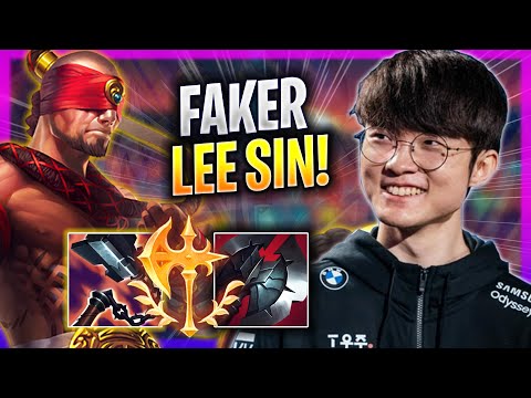 FAKER IS SO CLEAN WITH LEE SIN! - T1 Faker Plays Lee Sin JUNGLE vs Hecarim! | Season 2023