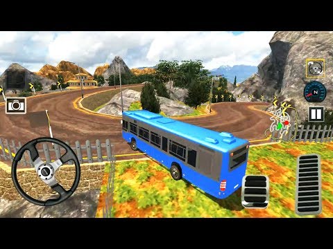 Offroad Coach Bus Driving - Mountain Bus Simulator - Android Gameplay FHD