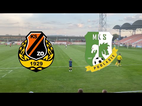 KSZO 1929 Ostrowiec Św. - Podlasie Biała Podlaska 2:1 skrót meczu (2 gole dla KSZO)