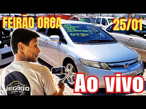 🟢 LIVE 25/01 na Feira da Orca Brasília – Veja Carros Usados Imperdíveis!