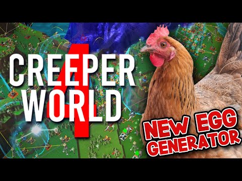 NEW SPORE LAUNCHER THAT GIVES EGGS! - CREEPER WORLD 4!