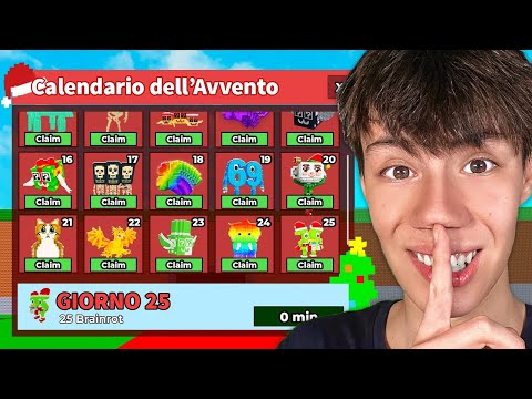 SBLOCCO TUTTO il CALENDARIO DELL'AVVENTO IN ANTEPRIMA su STEAL A BRAINROT...