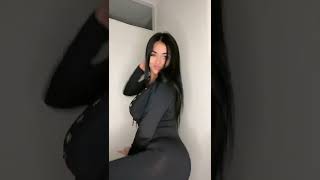 Hot Tiktok Thot in Black Bodysuit