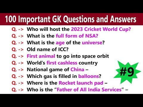 100 Important Questions And Answers In English India Gk