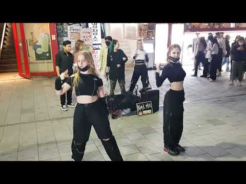 20220523 hongdae busking 댄스팀 (전 RED SPARK멤버 포함)블랙미스트(BLACK MIST) 01 - BLACKPINK _ Pretty Savage