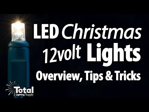 LED 12volt AC Christmas Lights for your existing Outdoor Lighting System & Overview