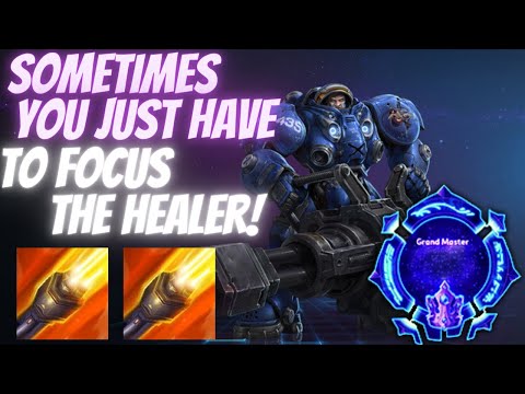 Tychus Odin - When You Actually Have to Focus Healer! - Grandmaster Storm League