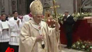 Raw Video: Pope Knocked Down at Christmas Mass