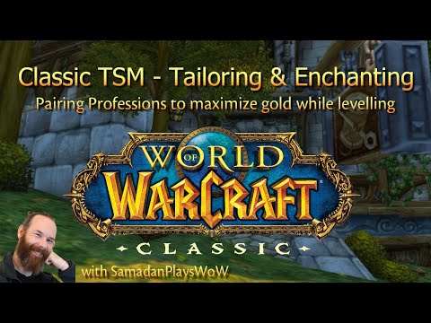 WoW Classic TSM - Enchanting and Tailoring - Early Levels