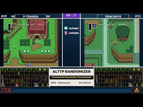 ALttPR Crossworld Keysanity Tournament: WB Round 5 - P-Train vs. Dracarys