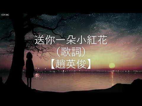 送你一朵小紅花 - 趙英俊 【《送你一朵小紅花》 同名主題曲】（動態歌詞 Lyrics Video）{送你一朵小红花 赵英俊}