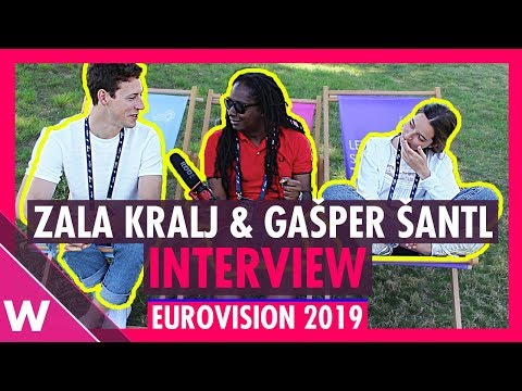 Zala Kralj & Gašper Šantl (Slovenia) interview @ Eurovision 2019 second rehearsal