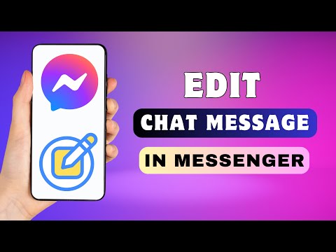 How To Edit Message In Messenger