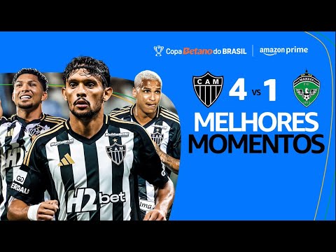 Gols e lances de Atlético Mineiro x Manaus