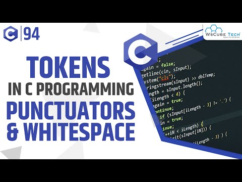 Learn C Tokens What are the Punctuators Whitespaces Tokens in C ...