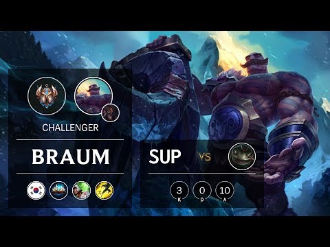 Braum Support vs Tahm Kench - KR Challenger Patch 9.20