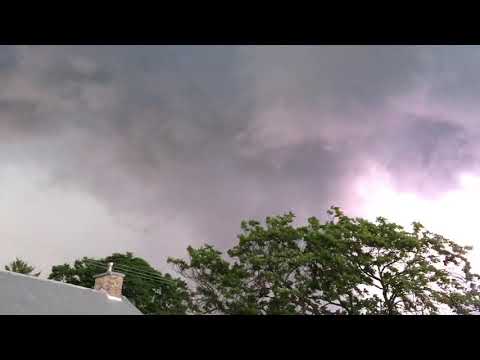 Wall Cloud with Lightning, Boonsboro Maryland