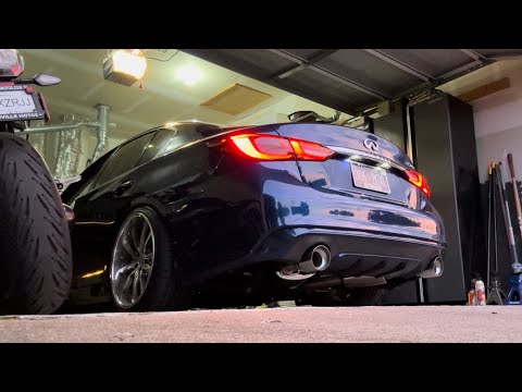 Infiniti Q50 AMS Downpipes & Fast Intentions Catback w/ 10” Sport Mufflers