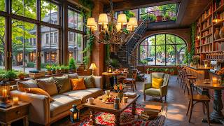 Peceaful Morning Jazz at Café Shop for Relaxation☕ Tranquil Jazz Instrumental & Cozy Indoor Ambience