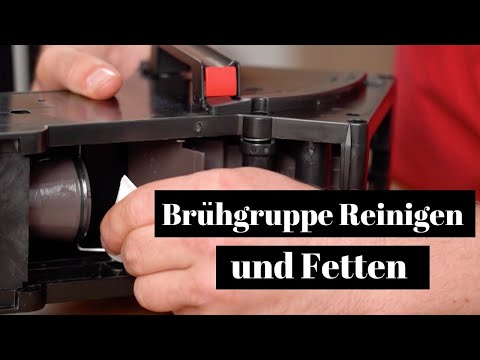 Cleaning and greasing the brewing group using the example of a Melitta fully automatic coffee mac...