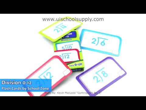 Division 0 -12 Flash Cards by School Zone SZP04017