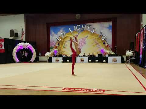 Nikolchenko Vlada (Ukraine) - 16.8 - Hoop - Level 10 Senior - LA Lights 2018