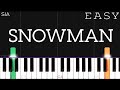 Sia - Snowman | EASY Piano Tutorial