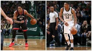 DeMar DeRozan - Toronto Raptors - Giannis Antetokounmpo - Milwaukee Bucks