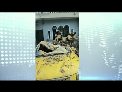 Fuertes daños causó la lluvia en las calles 12 y la K