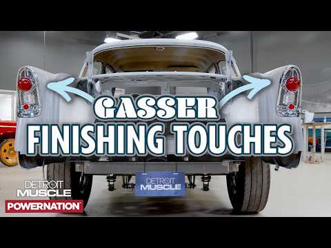 1956 Chevy Gasser Gets Killer Candy Dash & Sleek Tail Lights - Detroit Muscle S12, E15