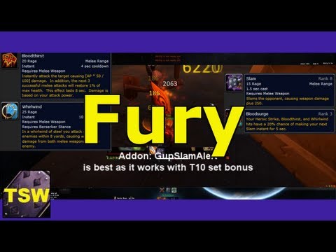 Fury Warrior Rotation Gear Talents and Glyph Guide for Level 80 3.3.5