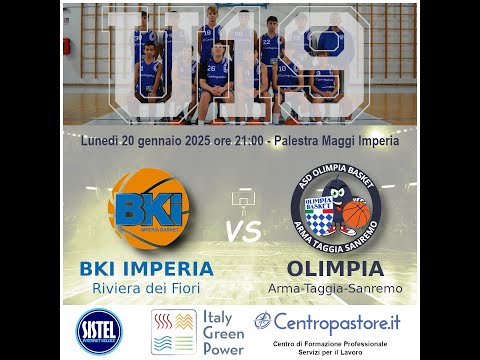 U19: Imperia BKI Riviera dei Fiori vs Olimpia Basket - 20/01/2025