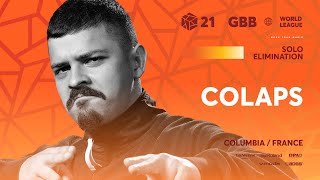 2:57 what are the name of this two sounds?（00:02:54 - 00:06:29） - Colaps 🇫🇷 I GRAND BEATBOX BATTLE 2021: WORLD LEAGUE I Solo Elimination