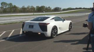 preview picture of video 'Lexus LF-A at Millville Raceway'