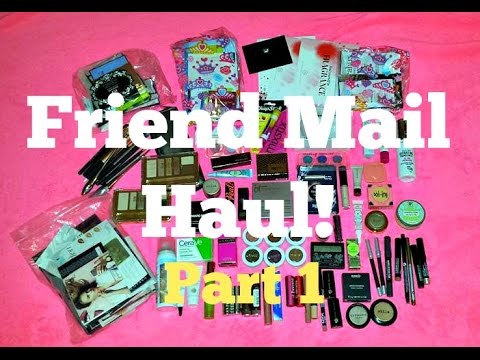 HUGE Friend Mail Haul! Makeup & Beauty (Part 1) Video