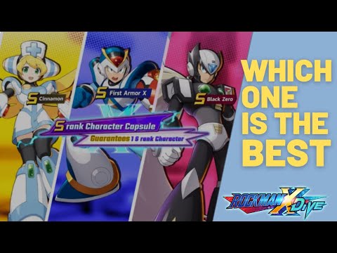 WHICH S CLASS CHARACTER should you get Cinnamon Black Armor Zero First Armor X Mega Man X DiVE Gold