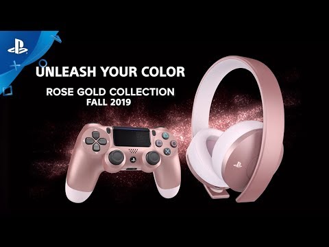 אוזניות Sony Gold Rose Gold Edition Wireless Stereo Headset Bluetooth סוני  | Playstation 4 אביזרים נלווים | PlayStation