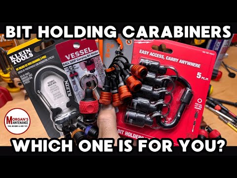 Carabiner Bit Holders - Klein / Milwaukee / Vessel / Railer / Amazon