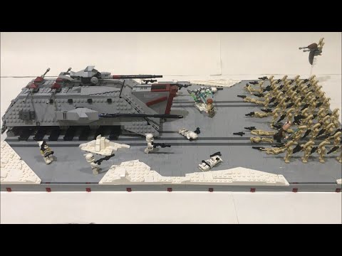 Lego Star Wars Battle On Mygeeto - Clone Wars MOC