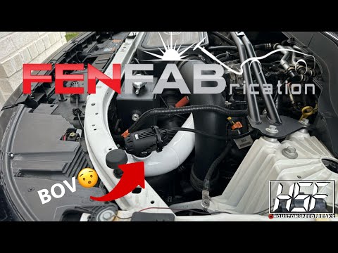 Explorer ST FenFab Cold Side Charge Pipe With BOV Install