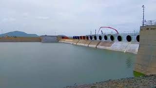 preview picture of video 'Sundilla Barrage View | Telangana Kaleshwaram Project'