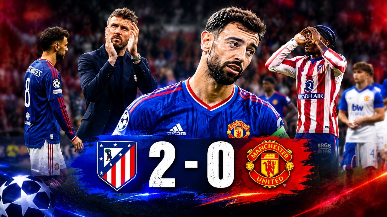 ATLETICO 2-0 MAN UTD - QUỶ ĐỎ LÚN SÂU VÀO KHỦNG HOẢNG, CARRICK THỰC SỰ LÂM NGUY